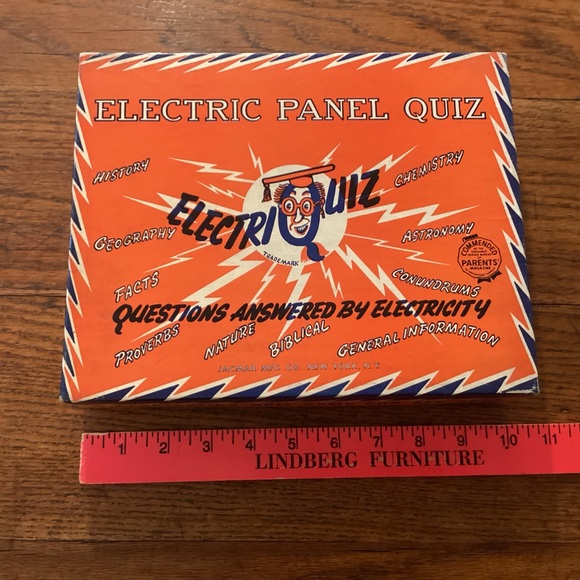 Vintage Electriquiz electric panel quiz game toy working condition - Picture 6 of 6